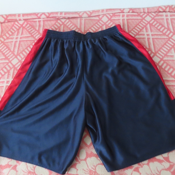 Kansas Jayhawks Shorts Adult XL Blue Red Nike Reversible Gym Basketball Mens - Picture 3 of 6